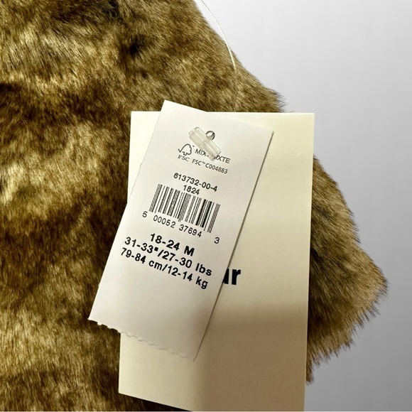 NWT, Old Navy Leopard Dress with Faux Fur Vest / Size: 18-24 Months - Picture 4 of 7